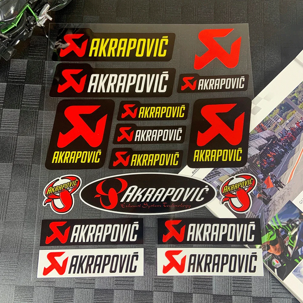 1 Juego de pegatinas de vinilo creativas multiusos para coche, motocicleta, casco, tubo de escape, accesorios de decoración