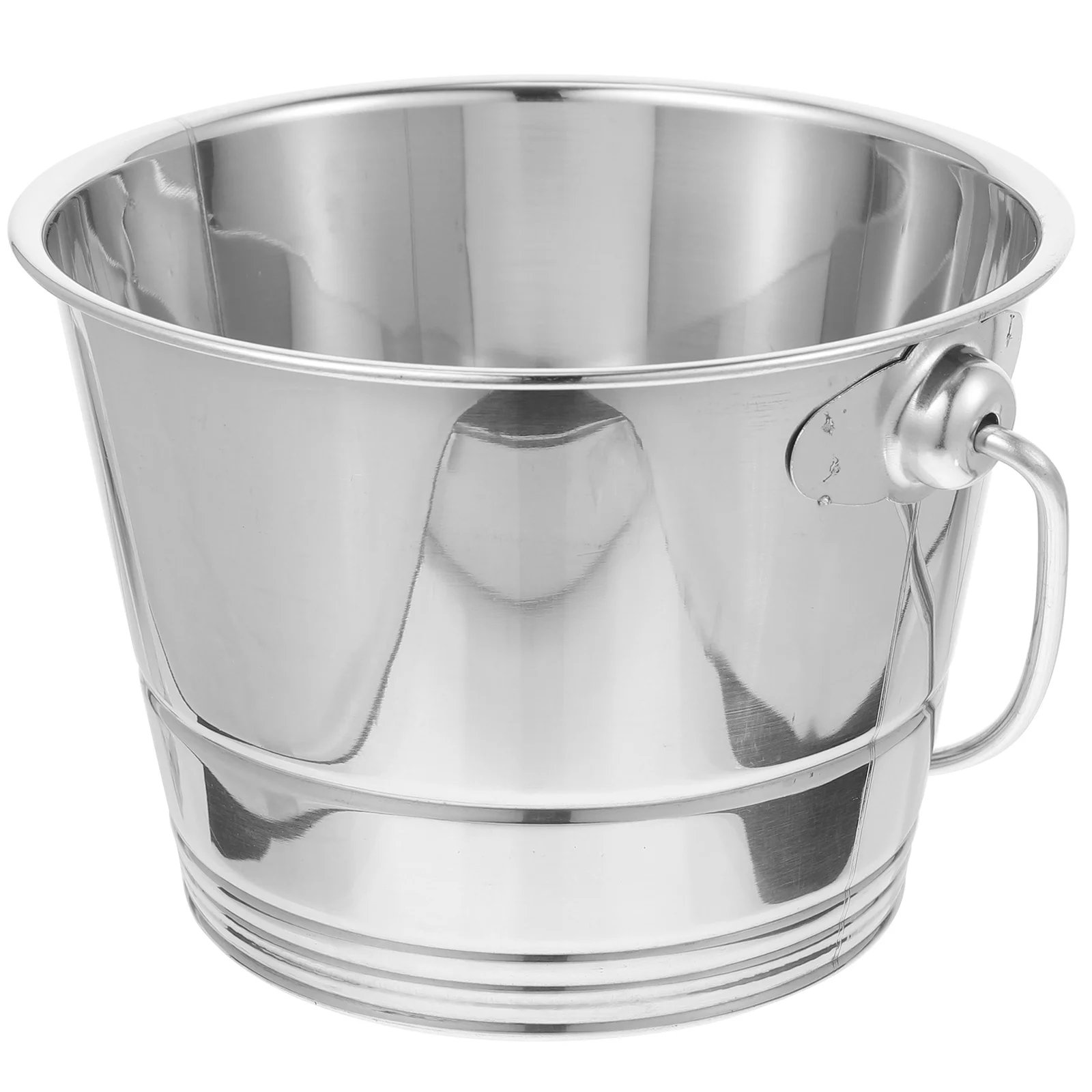 

Stainless Steel Ice Bucket Portable Outdoor Bar Container Beverage Sturdy Holder Compact Reusable Multi Function