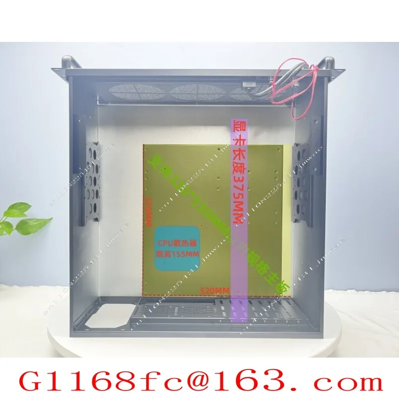 4U Server Chassis Motherboard 4090 Graphics Card Heatsink 360 Water-cooled Row 8-slot ATX Power Supply USB3.0