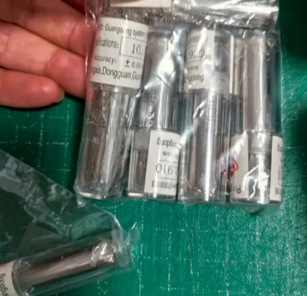 Customized steel pin gauge cylindrical GO: 9.102 mm and NO-GO: 9.158 mm calipers with a pin handle 2sets