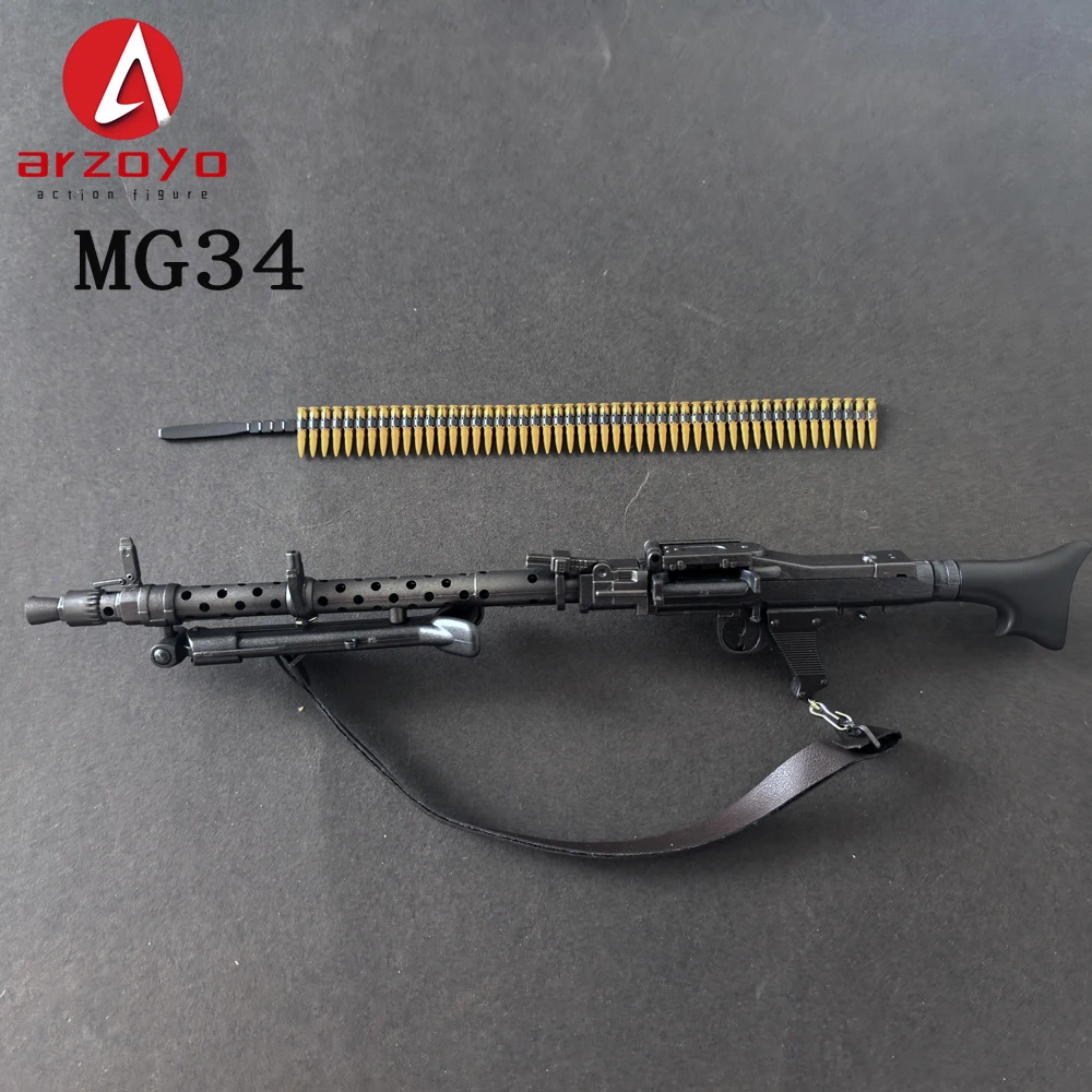 1/6 Scale MG42 MG34 Machine Gun Model PVC MaterialFor Action Figure Scene Accessory Toys Dolls Gifts Collection