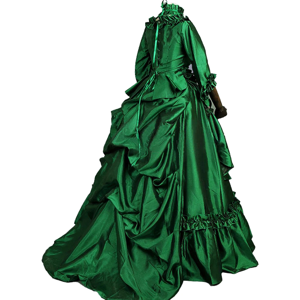 Dracula Mina Harker Victorian Bustle Gown dress Gothic Vampire bustle gown red Lace-up corset plus size Taffeta Evening dress