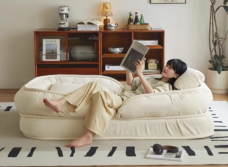 Ленивый диван, складной диван-кровать, огромный коврик татами в форме облака, двухместный шезлонг на балконе
