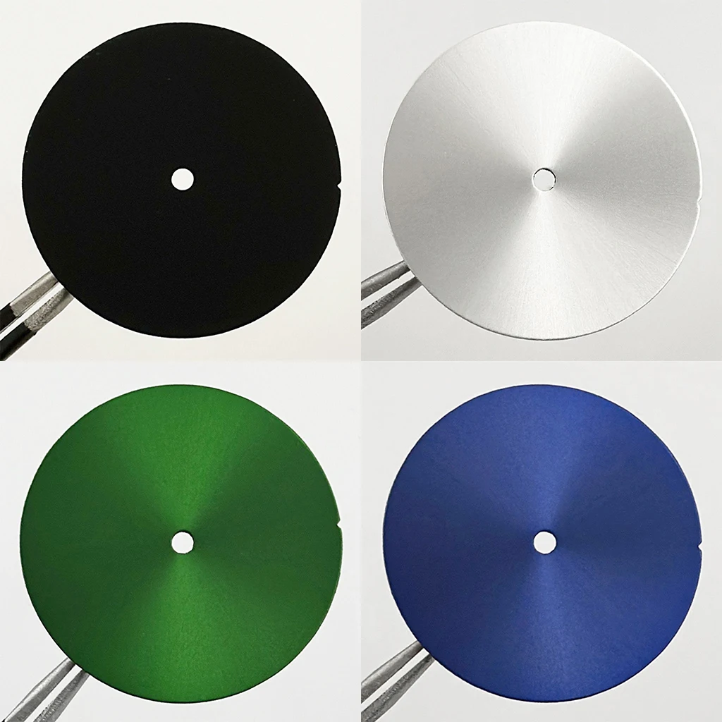 28.5 مللي متر البساطة NH35 ساعة الطلب أبيض أسود أزرق أخضر ساعة وجوه ل NH35 NH36 حركة استبدال أجزاء