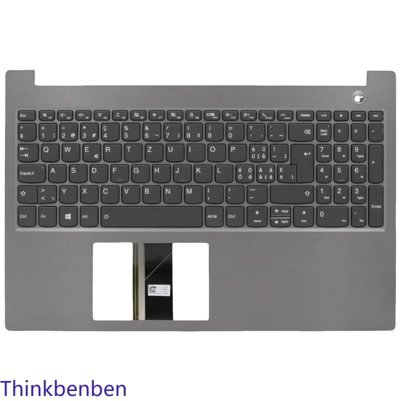SWS Swiss Mineral Gray Keyboard Upper Case Palmrest Shell Cover For Lenovo ThinkBook 15 IML IIL 5CB0W45232