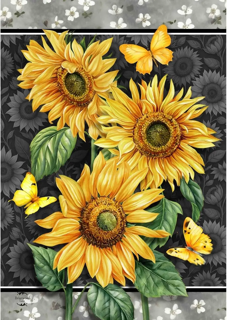 Briarwood Lane Elegant Sunflowers Garden Flag YYD EEZ