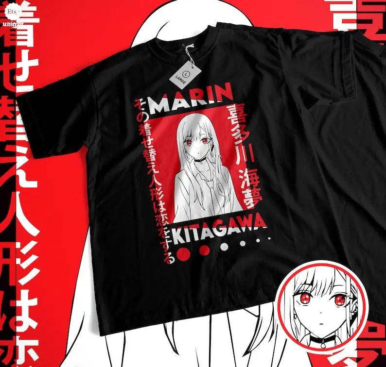 

Anime Unisex Cosplay Darling T-shirt - Inspired Sweat, Manga Fashion Top, Japanese Style Comfort, Otaku Culture Emblem, Casual