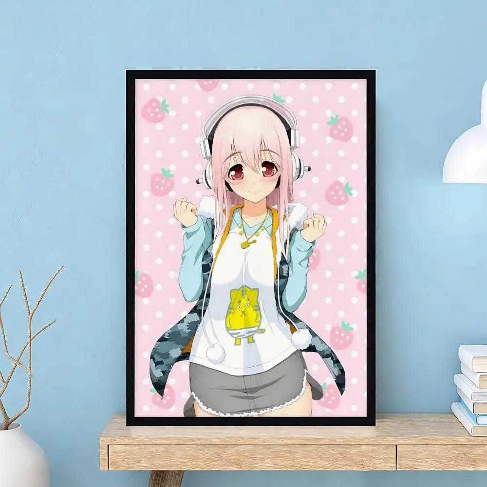 Niedliche, sexy Anime-Figuren, SUPER SONICO-Poster, hochwertige Wandkunst für Zuhause, Schlafzimmer, Wohnzimmer, Flur, perfektes Geschenk – Detail 13