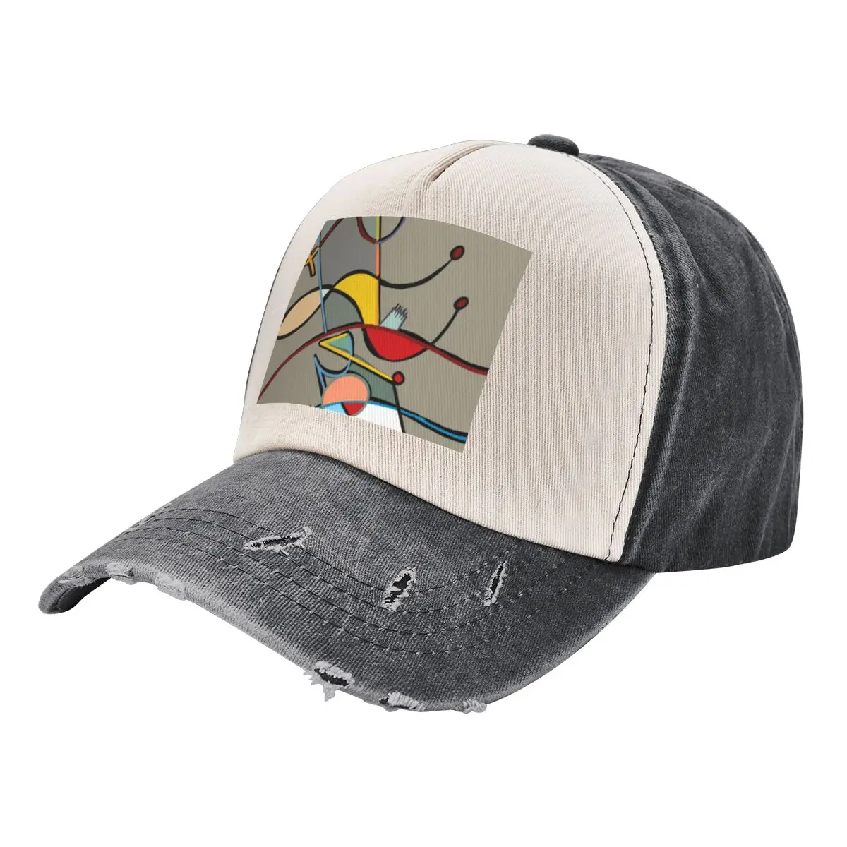 

Cubist-Deconstructed Abstraction Mouse Baseball Cap Sunscreen hard hat Unique hats custom Hat Men Women's