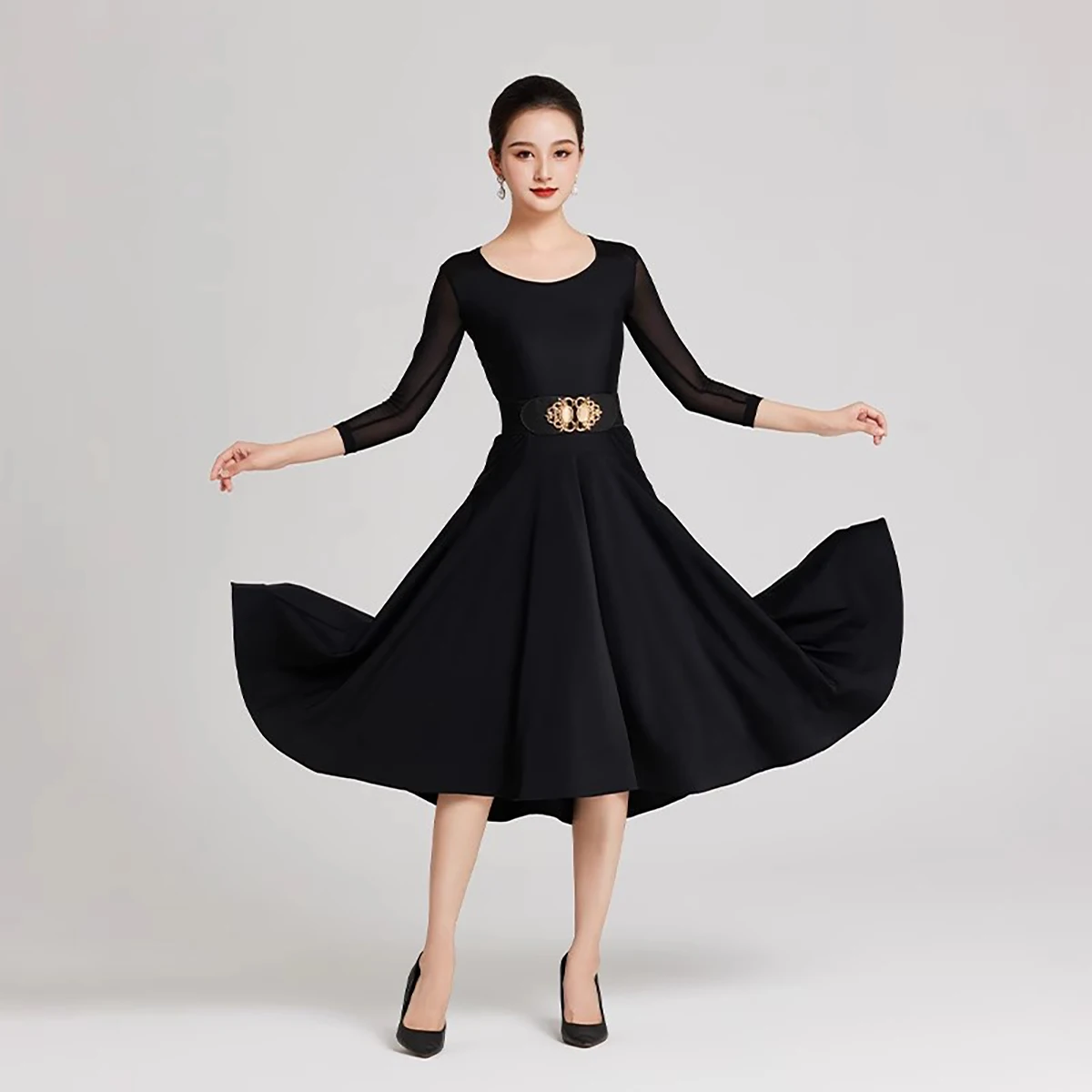 Robe de danse de salle de bal pour femmes, Costumes d'entraînement modernes, robes de danse de valse Standard, nouvelle collection 2025