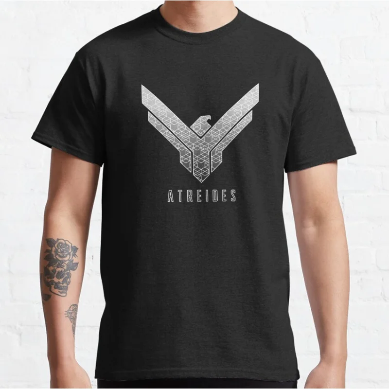 

Atreides (Gradient) Retro scifi Dune sand sandworm Gift t shirt for man Large size Tops 100% cotton printed Clothes