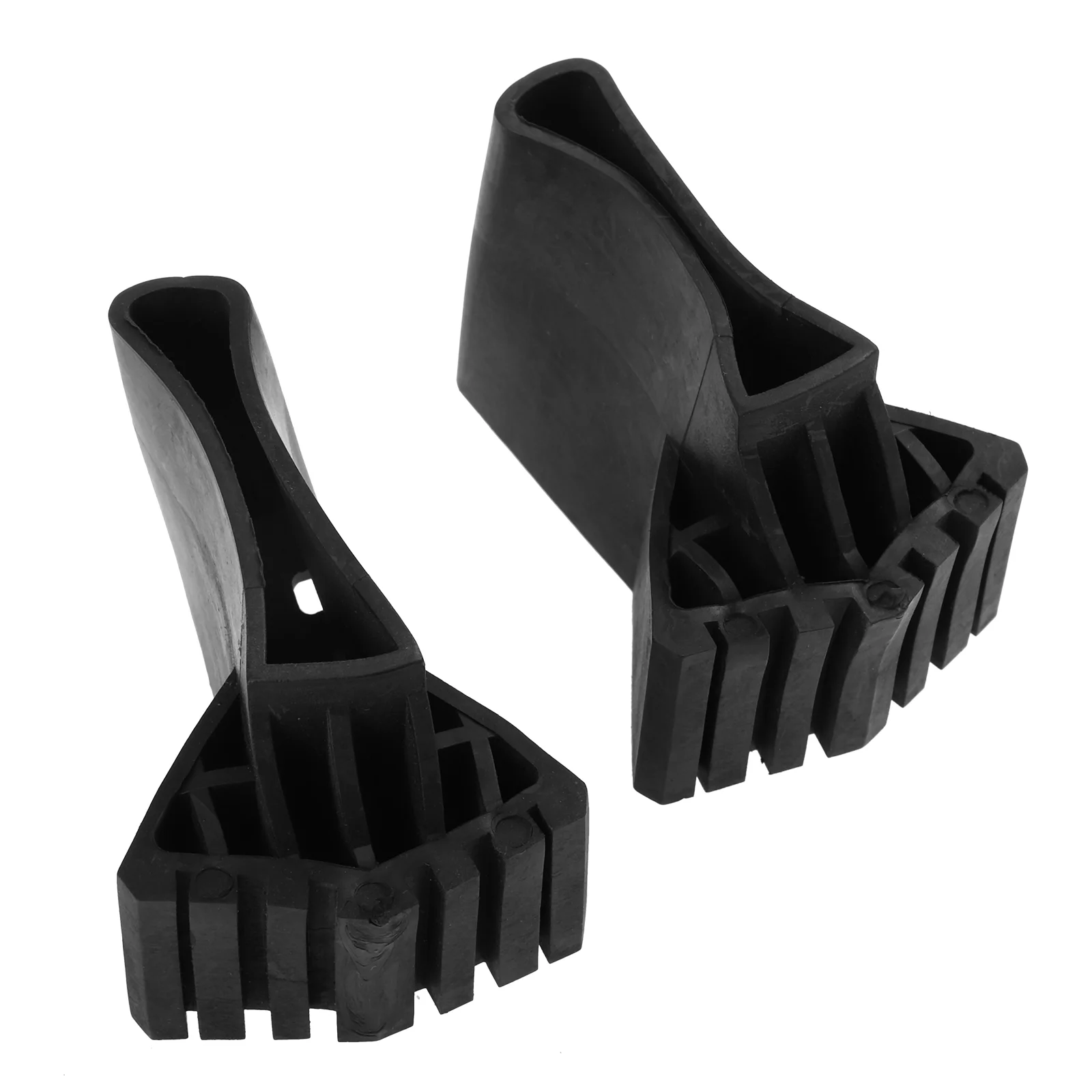 2 Pcs Telescoping Ladder Stepladder Foot Cover Folding Feet Protectors Corner Guard 89x65cm Non-slip Non-skid Black