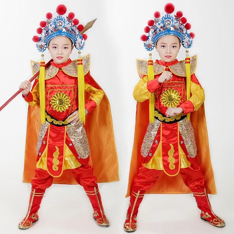 Children's Performance Costumes Boys and Girls Face Changing Rap Facebook Pretty Huadan Dance Costumes