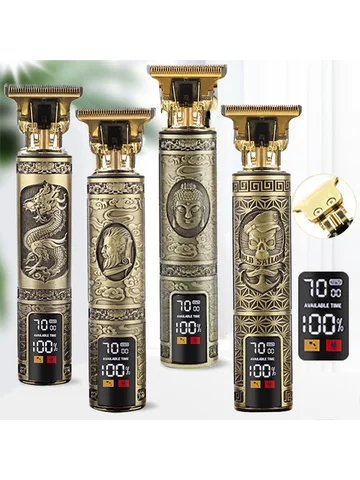 2025 T9 0mm Electric Hair Trimmer For Man Cordless Clippers Professional Beard Hair Cutting Machine Barber rechargeable