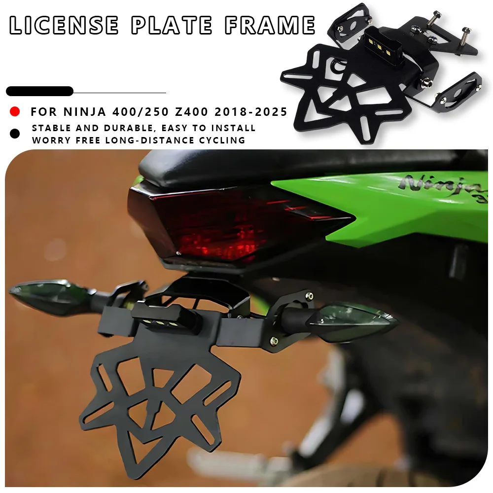 

MTKRACING для KAWASAKI NINJA 400/250 Z400 2018-2025 держатель номерного знака мотоцикла задний хвост аккуратное крыло комплект для устранения кронштейна