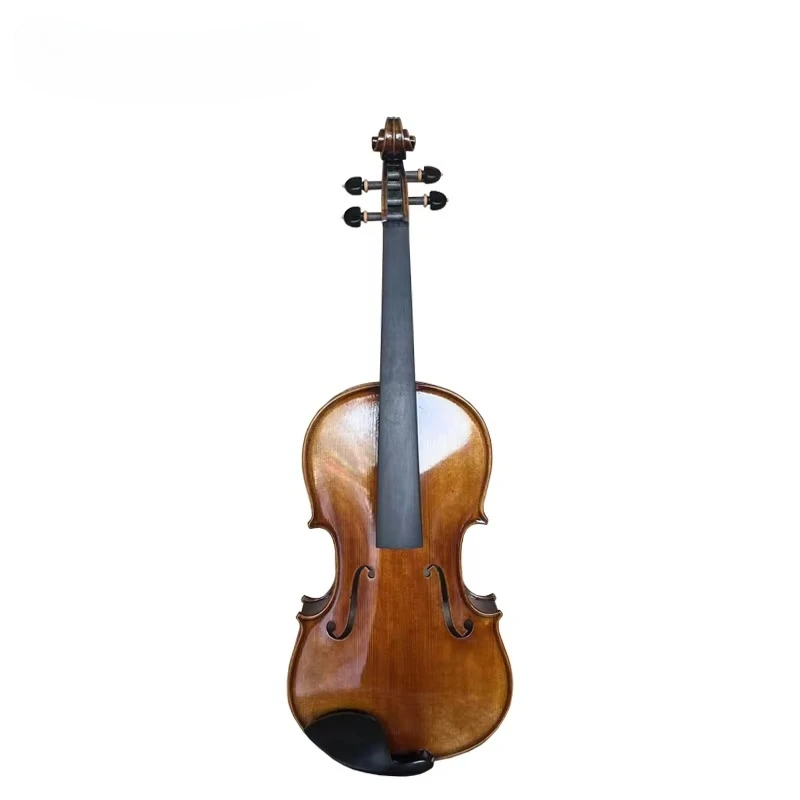 Antique Style Viola Hand‑Rubbed Varnish Finish 4 String Wooden Musical Instrument For Intermediate Musicians Practice