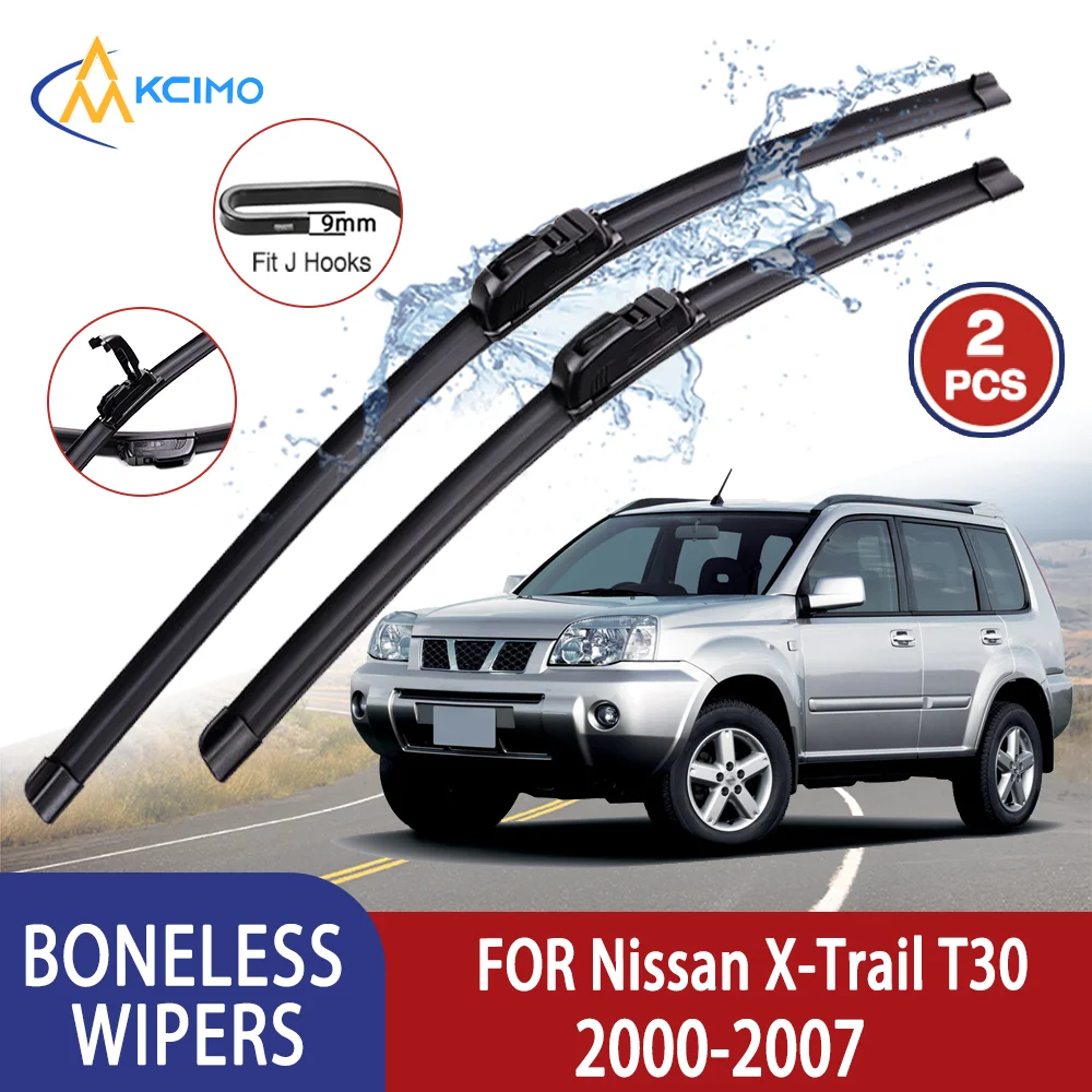 Kcimo Premium Hohe Qualität Für Nissan X-Trail T30 2000-2007 Auto U-typ Weiche Gummi Ohne Knochen wischer-HD Leise Langlebig 24 "+ 16"
