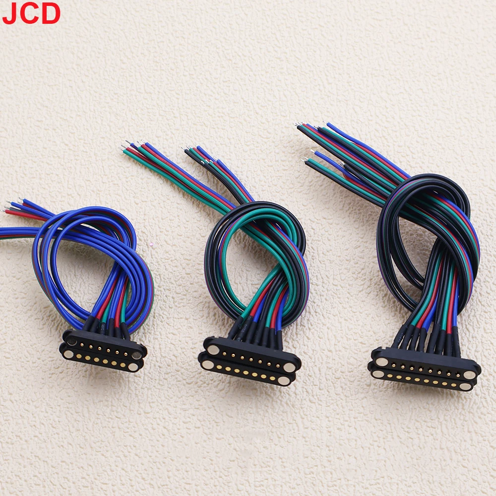 2A DC Magnetic Pogo Pin Connector 2Pin 3Pin 4 5 6 7 8 Pin Pogopin Male Female Spacing 2.5/2.54mm Spring Loaded DC Power Socket