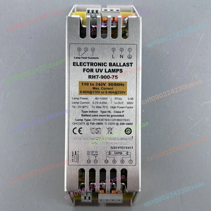 75W UV Lamp Replacement RH7-900-75 for Electronic Ballast Ushio Type Industrial Use