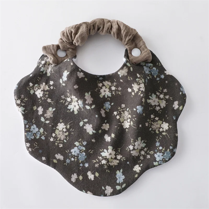 الكورية نمط الطفل المرايل الوليد يبصقون الحليب Facecloth الرضع الأزهار اللعاب المناشف القطن الخالص مقاوم للماء تغذية الترويل القماش