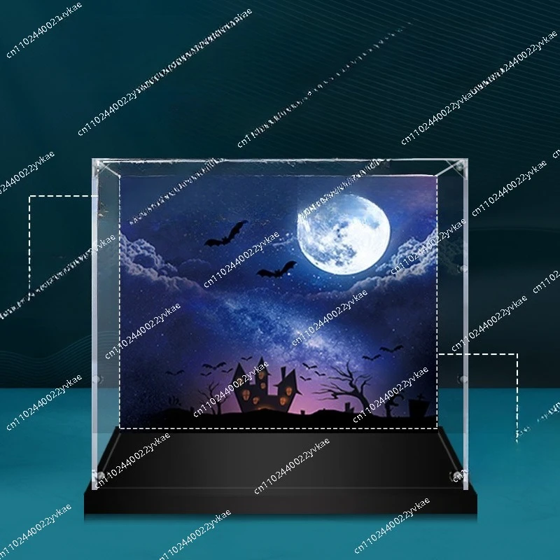 

Подходит для LEGO 71043, акриловая витрина, замок Хогвартса, прозрачный пылезащитный чехол для хранения, 73x48x63 см