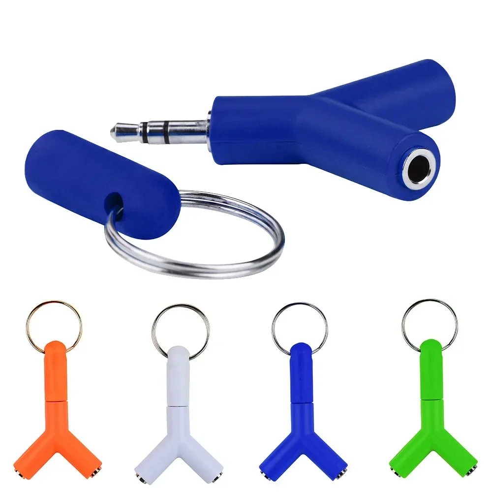 Divisor de áudio y macho para 2 fêmeas m/f 3.5mm, adaptador de cabo estéreo para fone de ouvido, celular, pc mp3 mp4