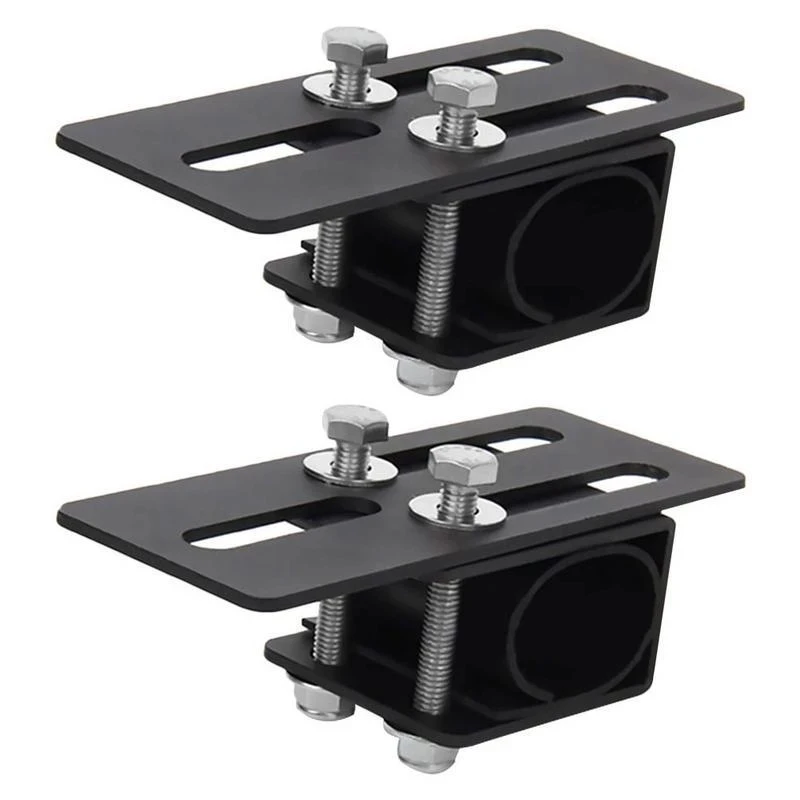 2pcs Car Roof Luggage Rack Light Bar Mounting Holder Universal Metal Auto SUV 4X4 Crossbar Lamp Brackets