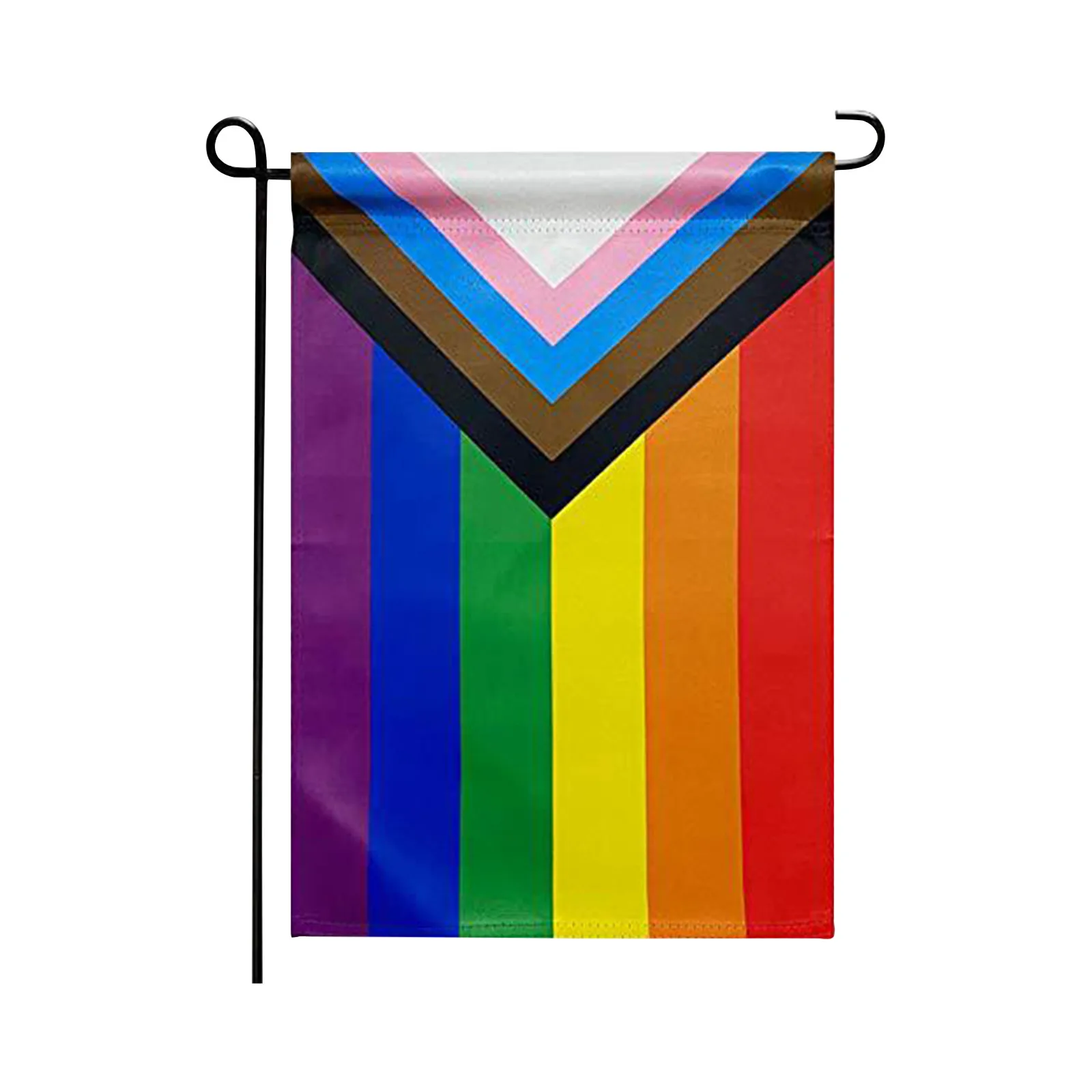 Inclusive Gay Yard Rainbow Garden Flag Single-sided Flag Christmas Decorations Bulbs