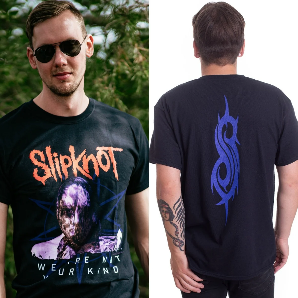 We Are Not Your Kind Bold Letters Slipknot Band T-Shirt Cotton Graphic Tee Men Women Summer Streetwear