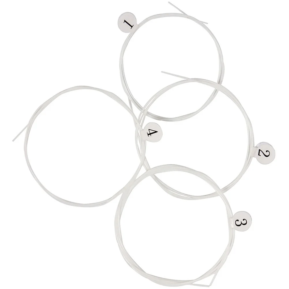 

4pcs Ukulele Strings Nylon String Set Durable Clear Tone Replacement For String Repair Musical Instrument Accessories