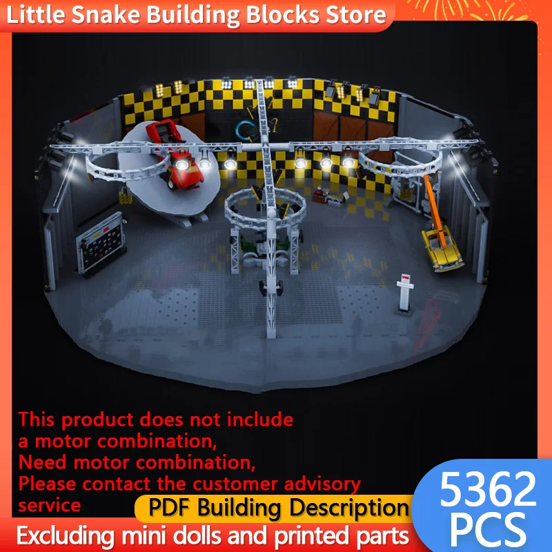 City Street View Model MOC Building Bricks Top Gear Studio Diorama Modular Technology Children Holiday Gifts Assemble Toys Suit