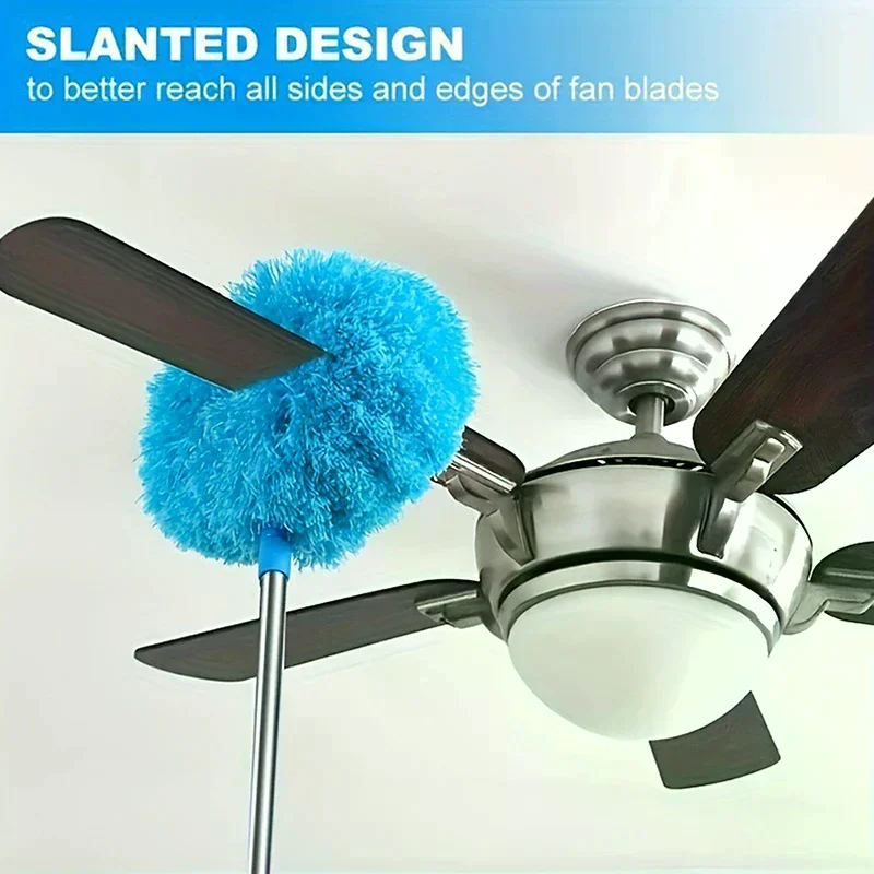 Ceiling Fan Duster Extends Up To Long Handled Dust Locking Reusable And Cleaner Brush For Effortless Cleaning Microfiber