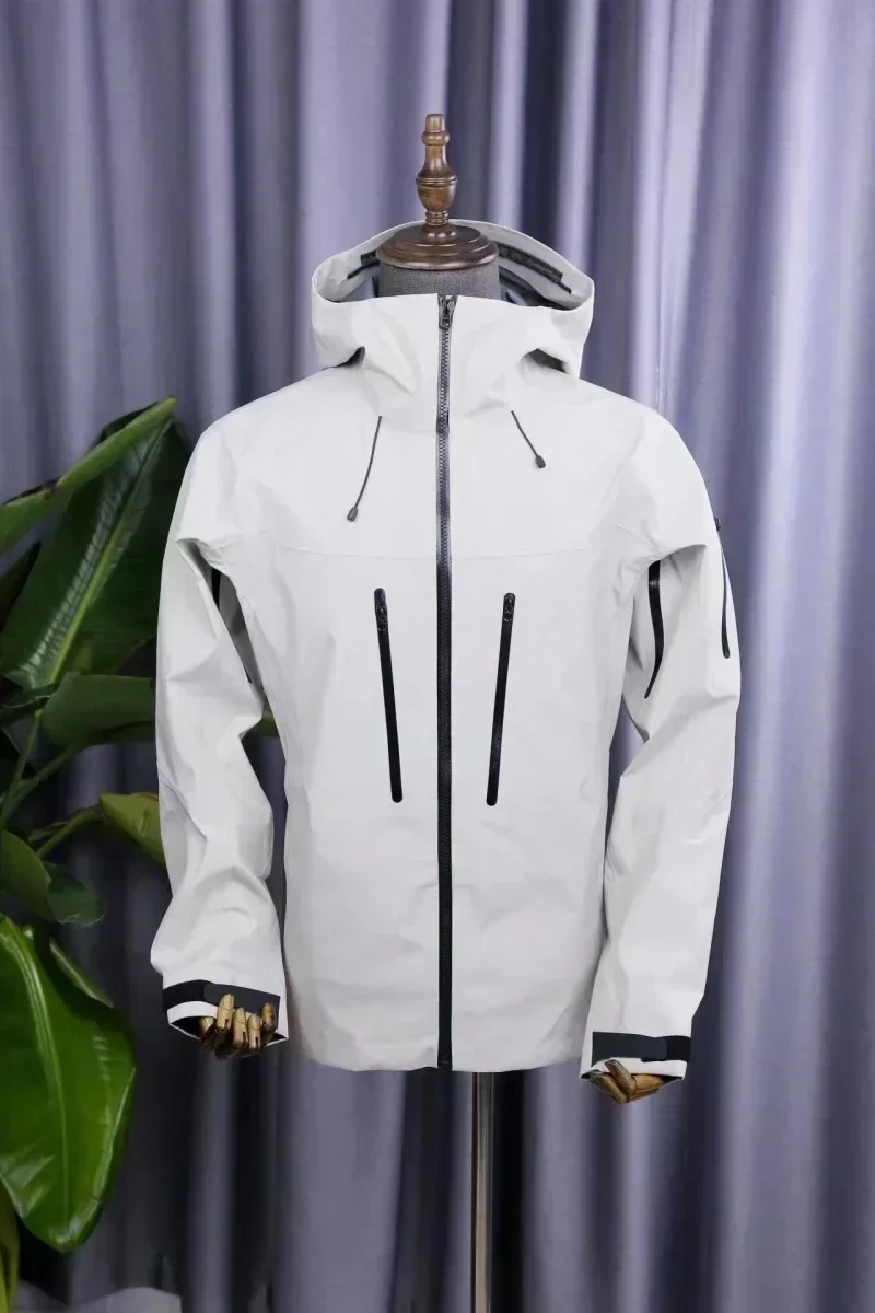 

2026 весна осень новые мужские и женские уличные водонепроницаемые ветровки походные куртки пара трехслойное пальто высокого качества для кемпинга