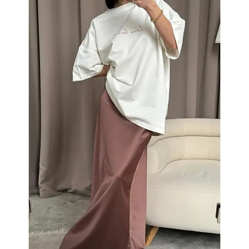 2026 Cotton Summer Women's T-shirts Print Letter Casual Fashion Versatile Tops For Women Office Study Sports T-shirt