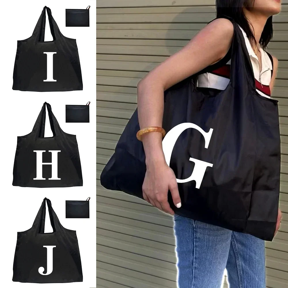 Shoulder Bag Shopping Bag Convenient Large-capacity Large Foldle Reusable Handbags Travel Washable Tote Pouch Tote for Fashion