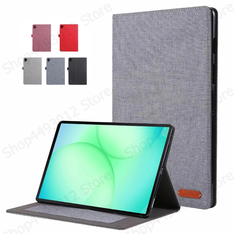 

Чехол для Samsung Tab A11, 8,7-дюймовый мягкий тканевый откидной чехол для планшета с подставкой для Funda Galaxy Tab A11, чехол SM-X130 X133 X135