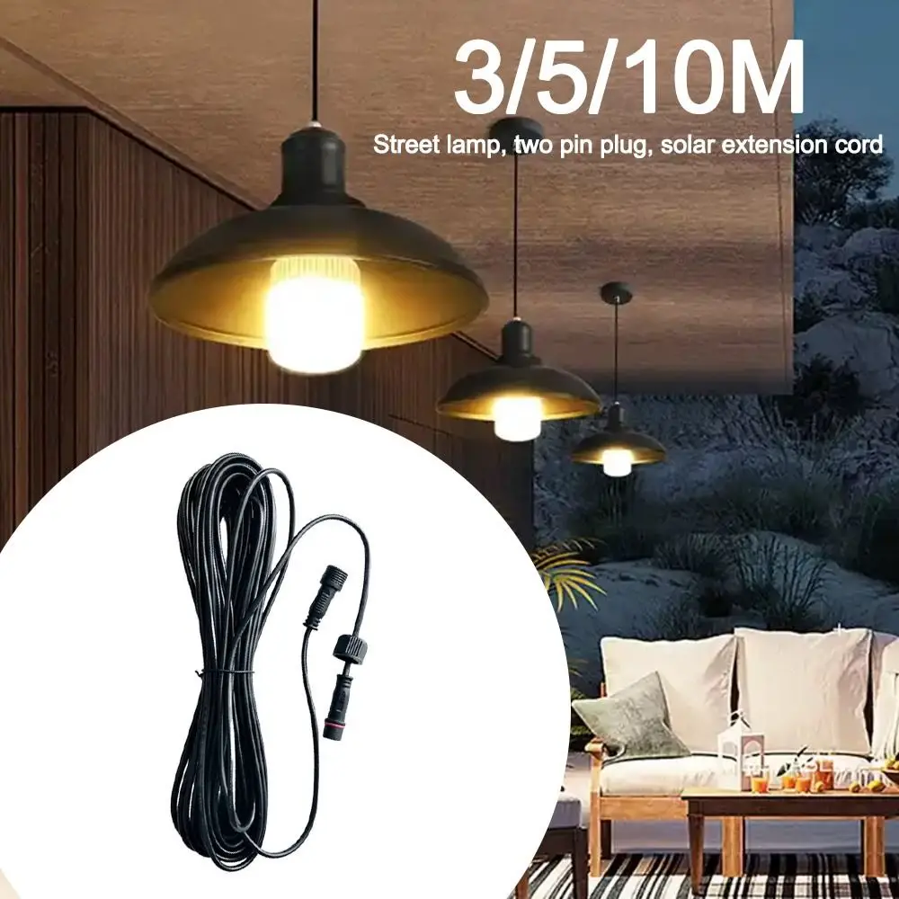 2 Pin Plug Solar Cable Extension 3 Meters/5M/10M Waterproof Male and Female Extension Line Power Connection Wire