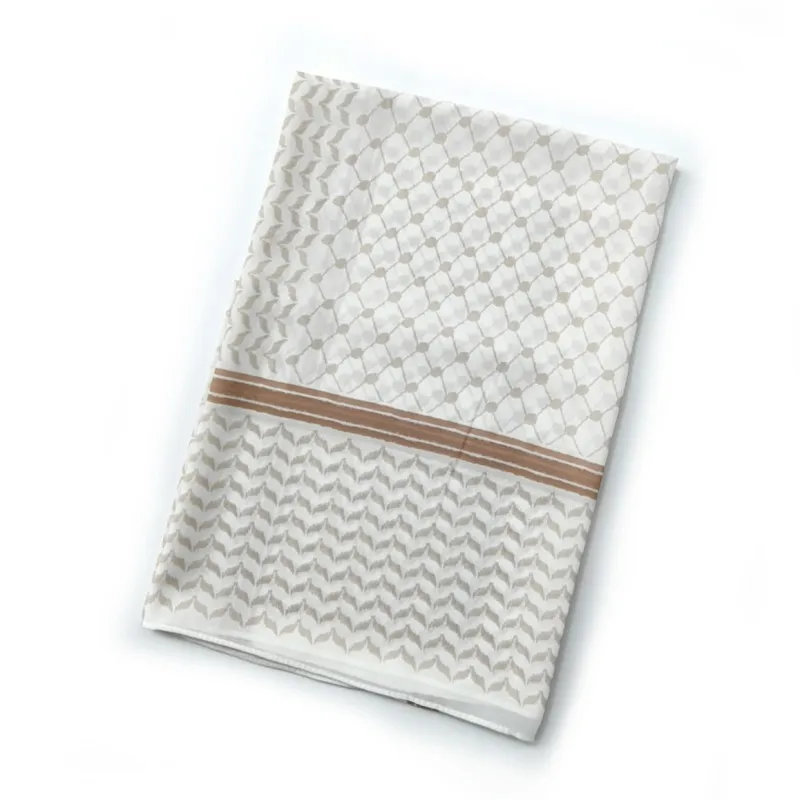 Новый шифоновый клетчатый платок с принтом