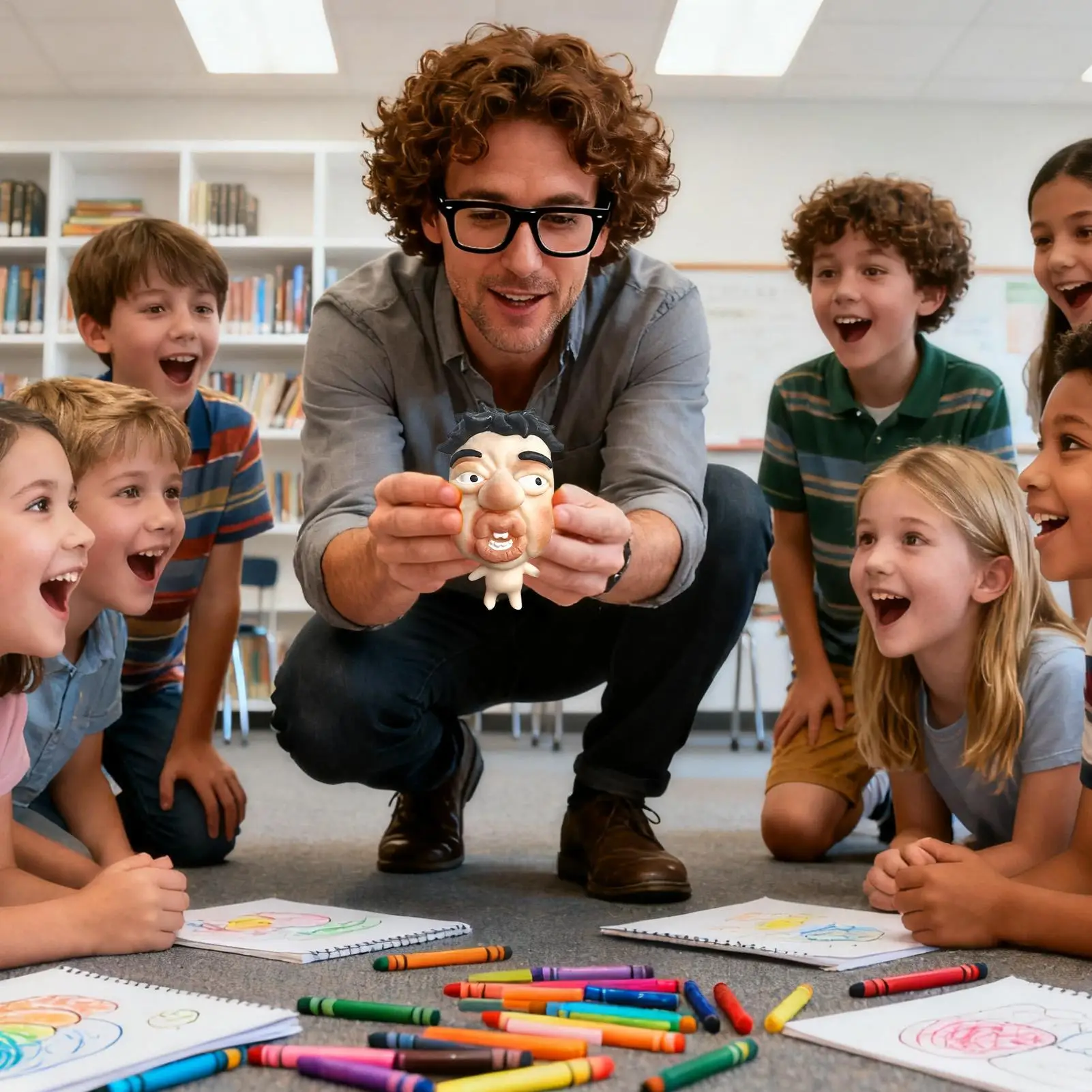 ของเล่นบีบคลายเครียดรูปหน้าใหญ่ ของเล่นคลายเครียดสำหรับเด็ก วัยรุ่น ผู้ใหญ่ นักเรียน ทำงาน ออฟฟิศ