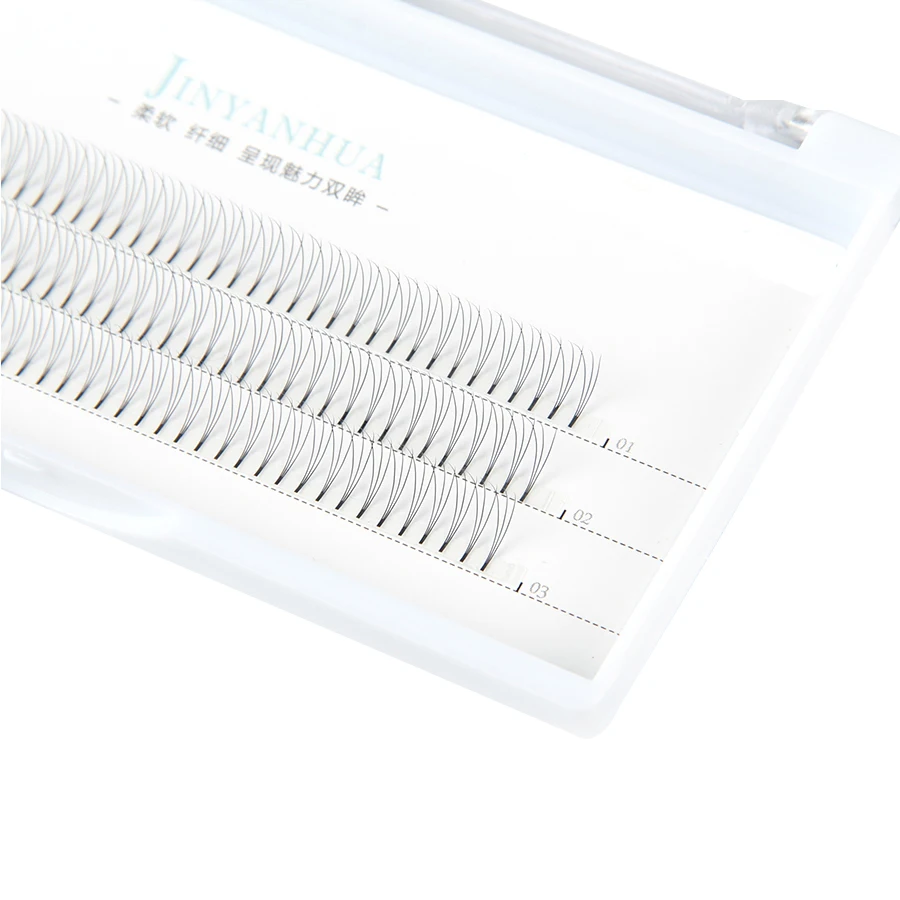 볼륨 속눈썹 확장, 3D 프리메이드 볼륨 속눈썹, 0.10 두께 팬 클러스터, J B 컬, 9-14mm 길이, 저렴한 가격 정리