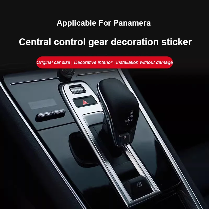 

For Porsche Panamera 2017 2018 2019 2020 2021 2022 2023 Car Central Control P Gear Decoration Frame Sticker Decor Accessories