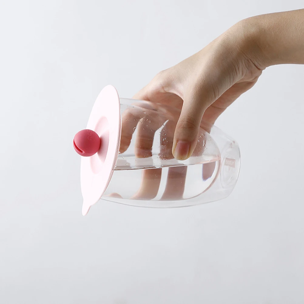 

2pcs Leakproof Silicone Cup Covers Dustproof Lids For Coffee Tea Mugs Glass Ceramic Plastic Stainless Steel Kitchen Bar