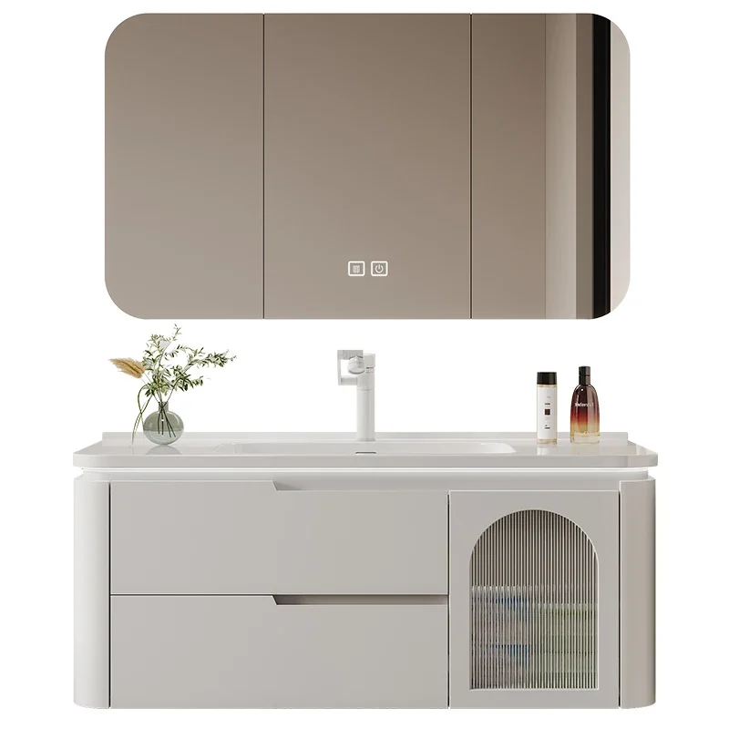 Modern Large Bathroom Cabinet Solid Wood Space Saving Bathroom Cabinet Drawers Organizer Meuble Salles De Bain Accessories