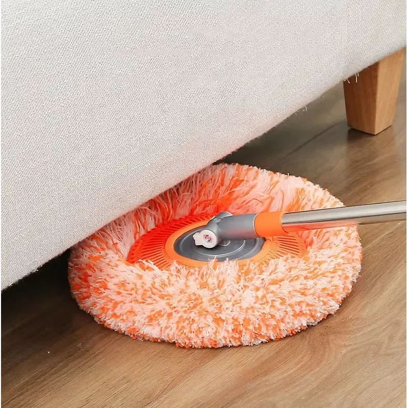 360 Degree Spin Mop with Bucket Set Microfiber Cleaning Head for Hardwood Tile Floor Easy Wring Household Cleaning Tool Kit