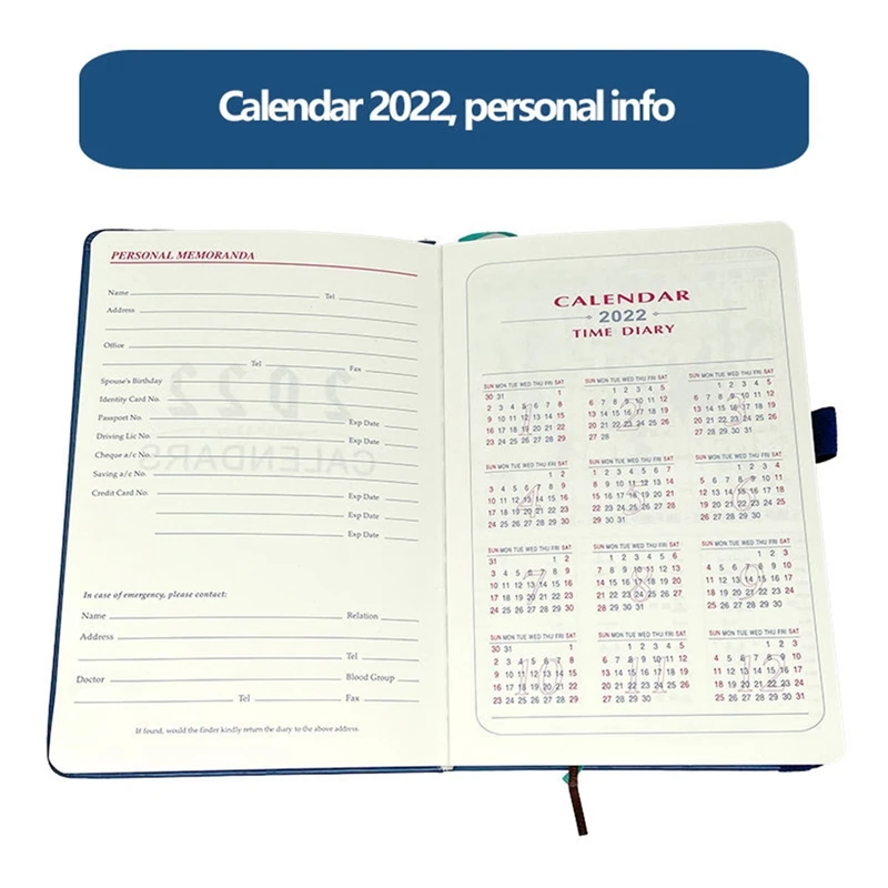 2022 A5 Planejador Notebooks Super Grosso PU Capa Planejador/Diário/Journal Notebooks Material escolar e de escritório