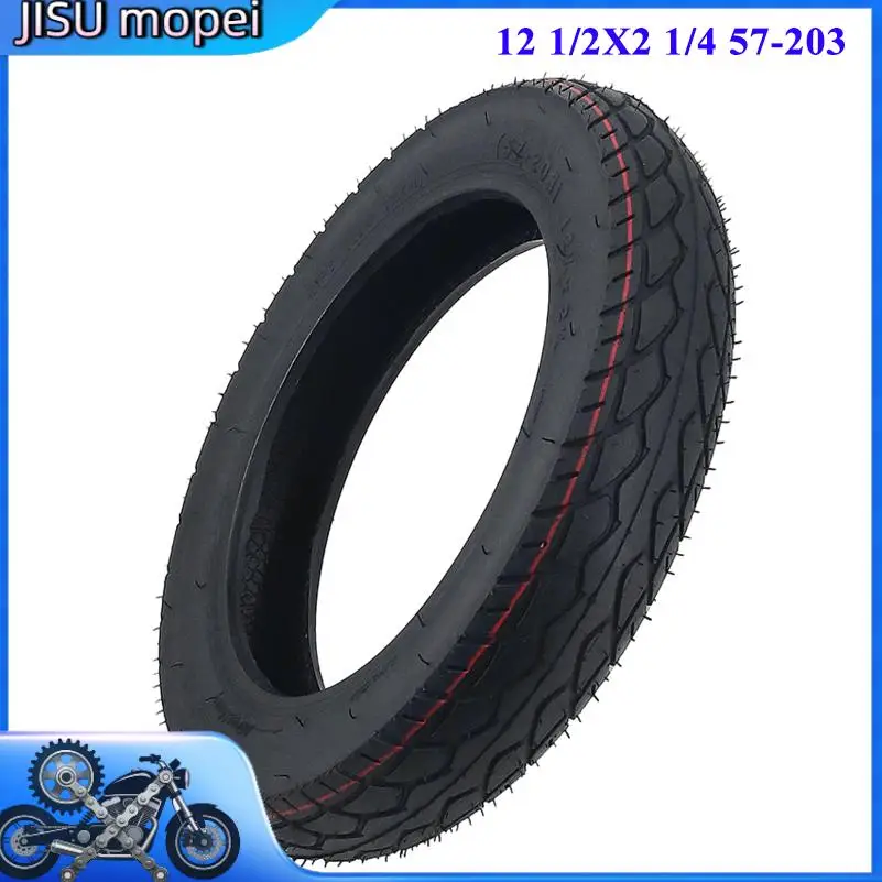 

12Inch tubeless tire (57 -203)12 1/2 X 2 1/4 Electric Scooter for Bike Stroller Urban Fits Many Gas 12x2.125 Outer Tyre Rubbe