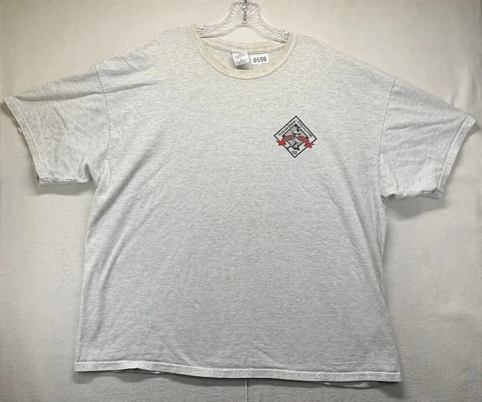 Футболка в винтажном стиле 90-х годов, бейсбольная серая футболка с изображением выставочного зала славы Теда Уильямса, 2XL