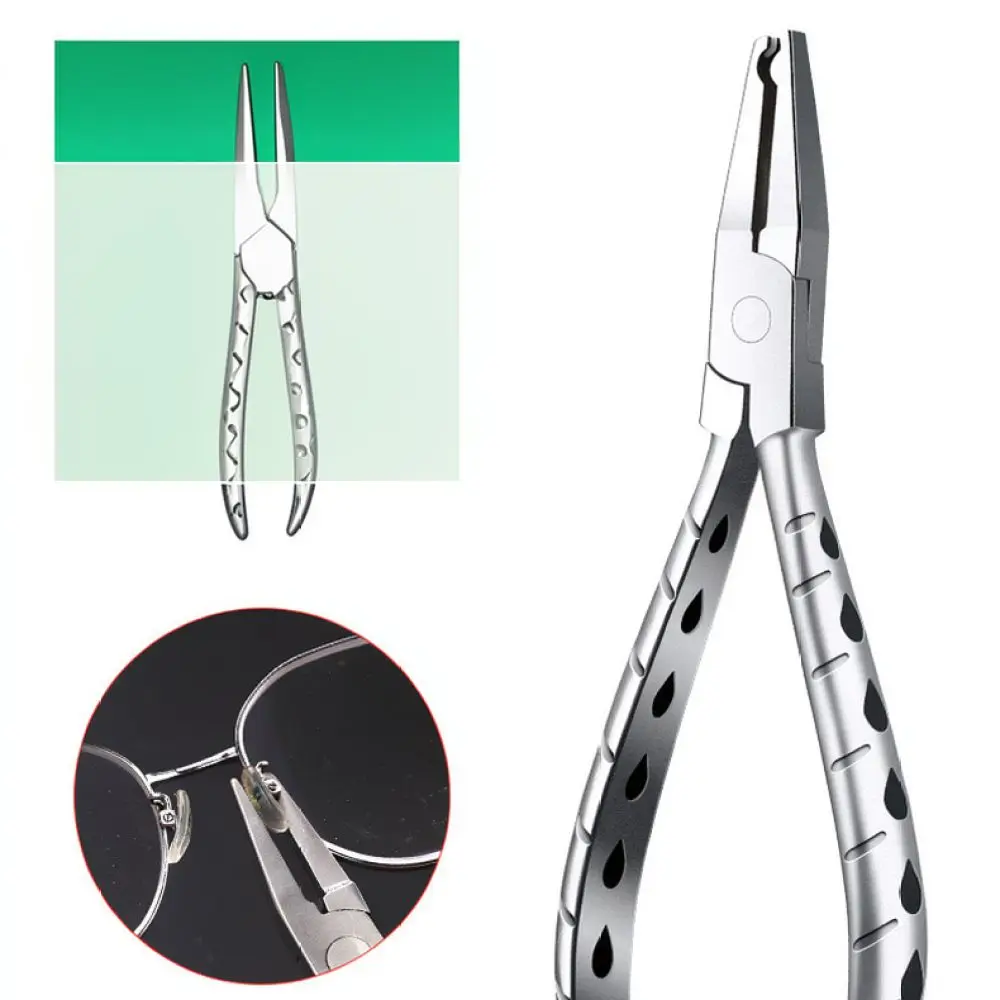 Keyute Professional Optical Pliers Set For Eyeglass Repair Nose Pad Adjuster Temple Straightening Frame Maintenance Tool