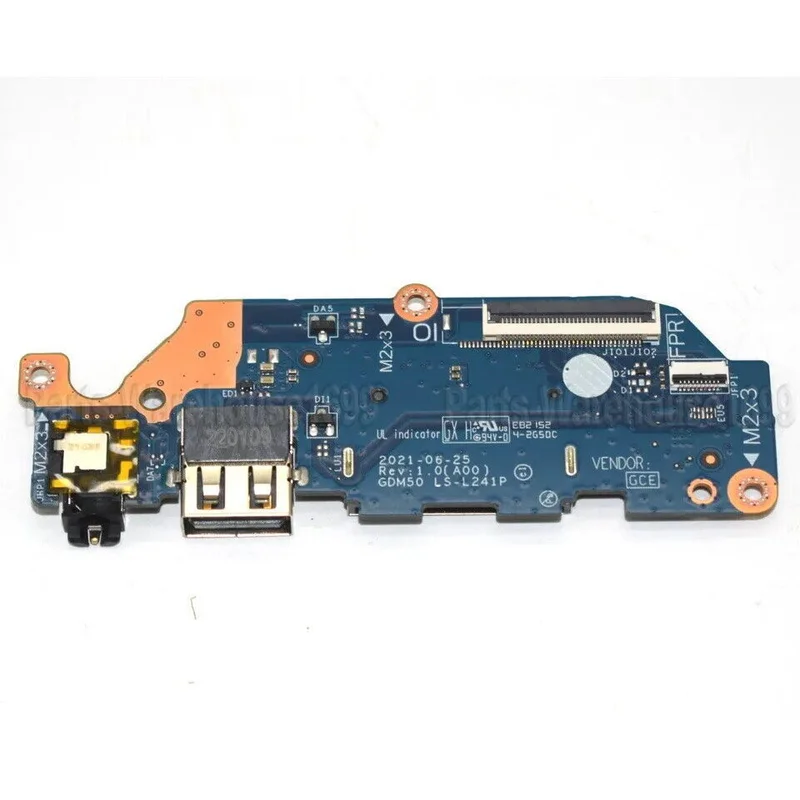 PP+  New for Dell Inspiron 3510 3511 3520 LS-L241P USB Card Reader Audio IO Board