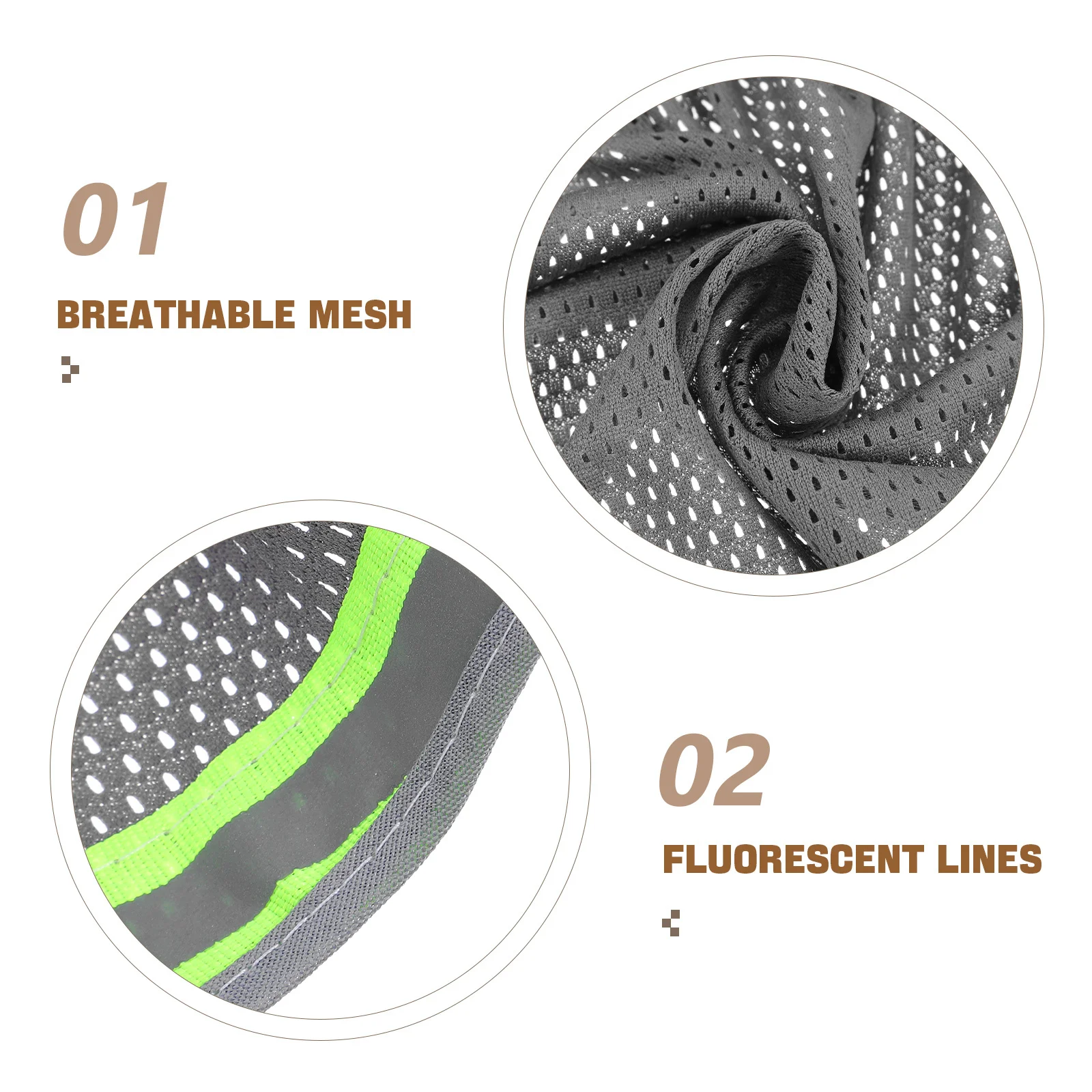 قبعة صلبة لظل الشمس بحافة واسعة وشريط عاكس للضوء وغطاء للرقبة للحماية من الأشعة فوق البنفسجية وإكسسوارات البناء للعاملين #4